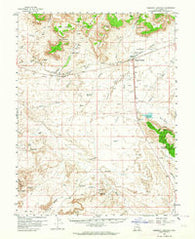 Crescent Junction Utah Historical topographic map, 1:62500 scale, 15 X 15 Minute, Year 1958