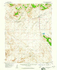 Crescent Junction Utah Historical topographic map, 1:62500 scale, 15 X 15 Minute, Year 1958
