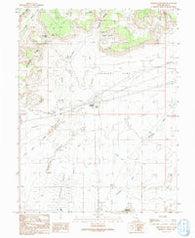 Crescent Junction Utah Historical topographic map, 1:24000 scale, 7.5 X 7.5 Minute, Year 1991