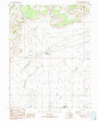 Crescent Junction Utah Historical topographic map, 1:24000 scale, 7.5 X 7.5 Minute, Year 1991