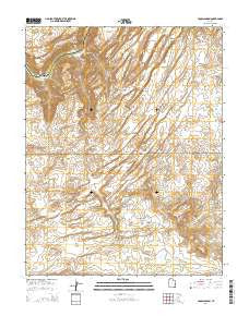Cross Canyon Utah Current topographic map, 1:24000 scale, 7.5 X 7.5 Minute, Year 2014