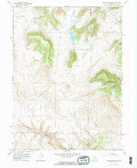 Crouse Reservoir Utah Historical topographic map, 1:24000 scale, 7.5 X 7.5 Minute, Year 1967