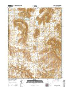 Crouse Reservoir Utah Current topographic map, 1:24000 scale, 7.5 X 7.5 Minute, Year 2014