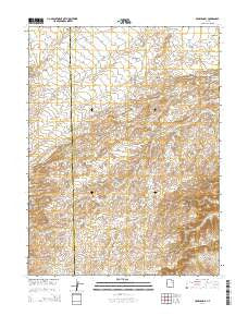Crow Knoll Utah Current topographic map, 1:24000 scale, 7.5 X 7.5 Minute, Year 2014