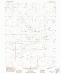 Crows Nest Spring Utah Historical topographic map, 1:24000 scale, 7.5 X 7.5 Minute, Year 1988