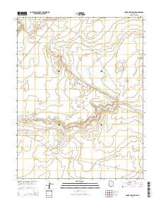 Crows Nest Spring Utah Current topographic map, 1:24000 scale, 7.5 X 7.5 Minute, Year 2014