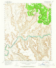 Cummings Mesa Utah Historical topographic map, 1:62500 scale, 15 X 15 Minute, Year 1953