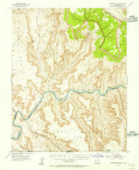 Cummings Mesa Utah Historical topographic map, 1:62500 scale, 15 X 15 Minute, Year 1953