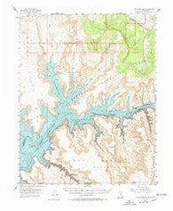 Cummings Mesa Utah Historical topographic map, 1:62500 scale, 15 X 15 Minute, Year 1953