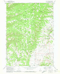 Curtis Ridge Utah Historical topographic map, 1:24000 scale, 7.5 X 7.5 Minute, Year 1969