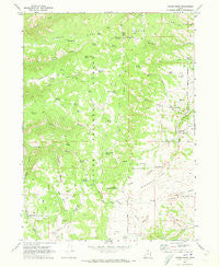 Curtis Ridge Utah Historical topographic map, 1:24000 scale, 7.5 X 7.5 Minute, Year 1969
