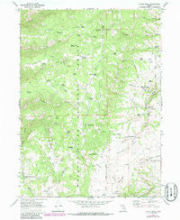 Curtis Ridge Utah Historical topographic map, 1:24000 scale, 7.5 X 7.5 Minute, Year 1969
