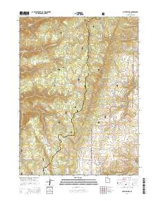 Curtis Ridge Utah Current topographic map, 1:24000 scale, 7.5 X 7.5 Minute, Year 2014