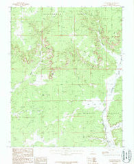 Cutler Point Utah Historical topographic map, 1:24000 scale, 7.5 X 7.5 Minute, Year 1987