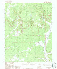 Cutler Point Utah Historical topographic map, 1:24000 scale, 7.5 X 7.5 Minute, Year 1987