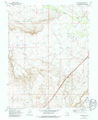 Danish Flat Utah Historical topographic map, 1:24000 scale, 7.5 X 7.5 Minute, Year 1970