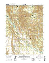 Dark Canyon Utah Current topographic map, 1:24000 scale, 7.5 X 7.5 Minute, Year 2014