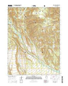 Dark Canyon Utah Current topographic map, 1:24000 scale, 7.5 X 7.5 Minute, Year 2014