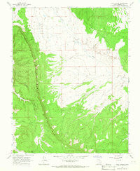 Dave Canyon Utah Historical topographic map, 1:24000 scale, 7.5 X 7.5 Minute, Year 1964