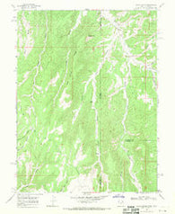 Davis Canyon Utah Historical topographic map, 1:24000 scale, 7.5 X 7.5 Minute, Year 1966