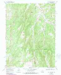 Davis Canyon Utah Historical topographic map, 1:24000 scale, 7.5 X 7.5 Minute, Year 1966