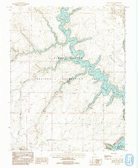 Davis Gulch Utah Historical topographic map, 1:24000 scale, 7.5 X 7.5 Minute, Year 1987
