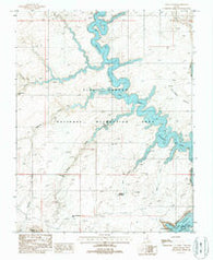 Davis Gulch Utah Historical topographic map, 1:24000 scale, 7.5 X 7.5 Minute, Year 1987
