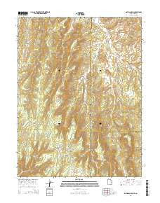 Davis Canyon Utah Current topographic map, 1:24000 scale, 7.5 X 7.5 Minute, Year 2014