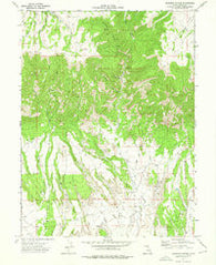 Deadman Canyon Utah Historical topographic map, 1:24000 scale, 7.5 X 7.5 Minute, Year 1972