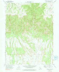 Deadman Canyon Utah Historical topographic map, 1:24000 scale, 7.5 X 7.5 Minute, Year 1972