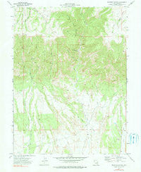 Deadman Canyon Utah Historical topographic map, 1:24000 scale, 7.5 X 7.5 Minute, Year 1972