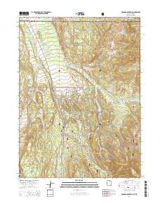 Deadman Mountain Utah Current topographic map, 1:24000 scale, 7.5 X 7.5 Minute, Year 2014