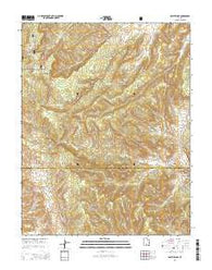 Death Ridge Utah Current topographic map, 1:24000 scale, 7.5 X 7.5 Minute, Year 2014