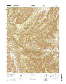Death Ridge Utah Current topographic map, 1:24000 scale, 7.5 X 7.5 Minute, Year 2014