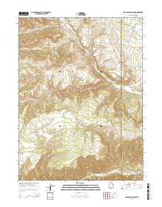 Deep Creek Canyon Utah Current topographic map, 1:24000 scale, 7.5 X 7.5 Minute, Year 2014