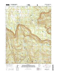 Deer Creek Lake Utah Current topographic map, 1:24000 scale, 7.5 X 7.5 Minute, Year 2014