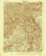 Delano Peak Utah Historical topographic map, 1:62500 scale, 15 X 15 Minute, Year 1943