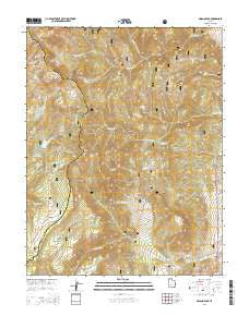Delano Peak Utah Current topographic map, 1:24000 scale, 7.5 X 7.5 Minute, Year 2014