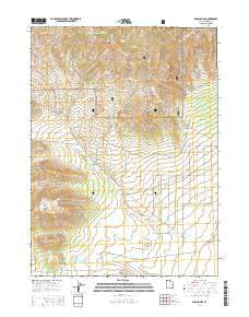 Dennis Hill Utah Current topographic map, 1:24000 scale, 7.5 X 7.5 Minute, Year 2014