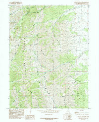 Deseret Peak East Utah Historical topographic map, 1:24000 scale, 7.5 X 7.5 Minute, Year 1985