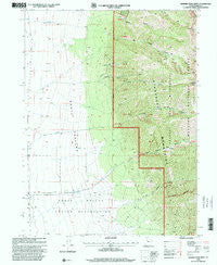 Deseret Peak West Utah Historical topographic map, 1:24000 scale, 7.5 X 7.5 Minute, Year 1998