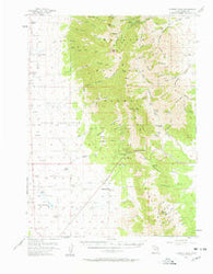 Deseret Peak Utah Historical topographic map, 1:62500 scale, 15 X 15 Minute, Year 1955