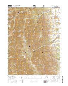 Deseret Peak East Utah Current topographic map, 1:24000 scale, 7.5 X 7.5 Minute, Year 2014