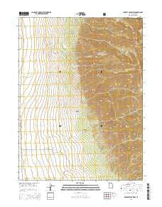 Deseret Peak West Utah Current topographic map, 1:24000 scale, 7.5 X 7.5 Minute, Year 2014
