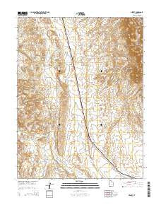 Desert Utah Current topographic map, 1:24000 scale, 7.5 X 7.5 Minute, Year 2014