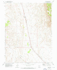 Desert Utah Historical topographic map, 1:24000 scale, 7.5 X 7.5 Minute, Year 1969