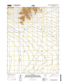 Desert Mountain Reservoir Utah Current topographic map, 1:24000 scale, 7.5 X 7.5 Minute, Year 2014