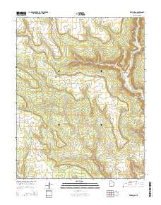 Devil Mesa Utah Current topographic map, 1:24000 scale, 7.5 X 7.5 Minute, Year 2014