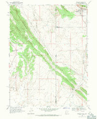 Dinosaur Colorado Historical topographic map, 1:24000 scale, 7.5 X 7.5 Minute, Year 1968