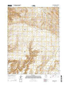 Dinosaur NW Utah Current topographic map, 1:24000 scale, 7.5 X 7.5 Minute, Year 2014